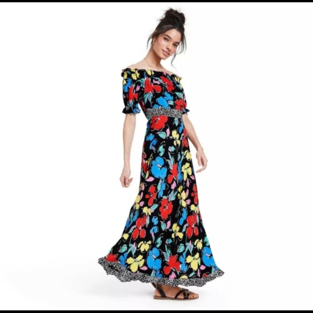 Black floral Rixo dress